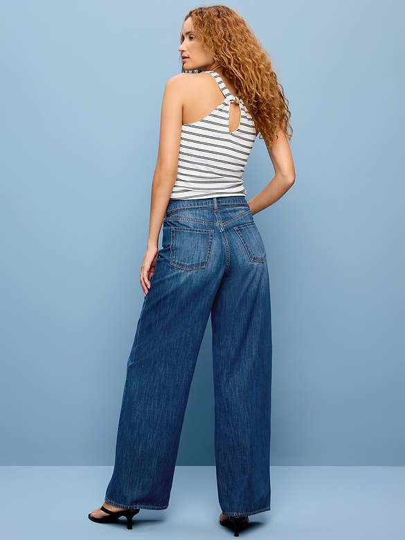 Old Navy High-Waisted Drapey Wide-Leg Jeans — photo 4