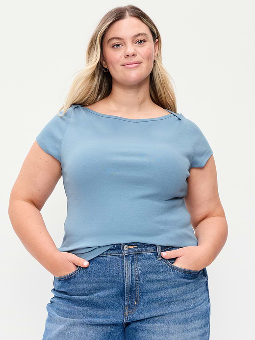 Old Navy Snug Boatneck T-Shirt — photo 8