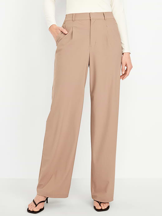 Old Navy High-Waisted SleekTech Trouser Pants — photo 1