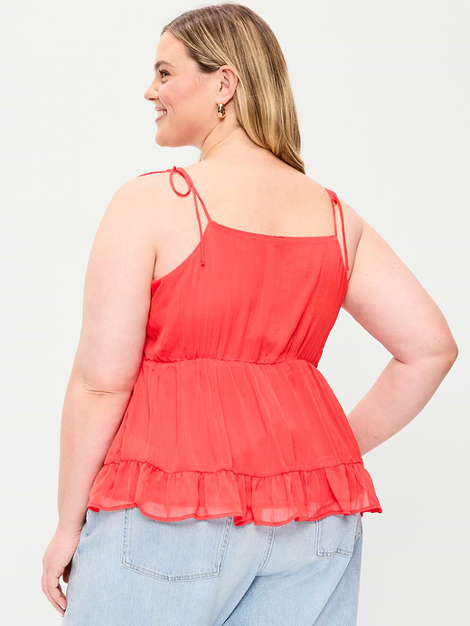 Old Navy Chiffon Semi-Sheer Tie-Strap Cami Top — photo 9