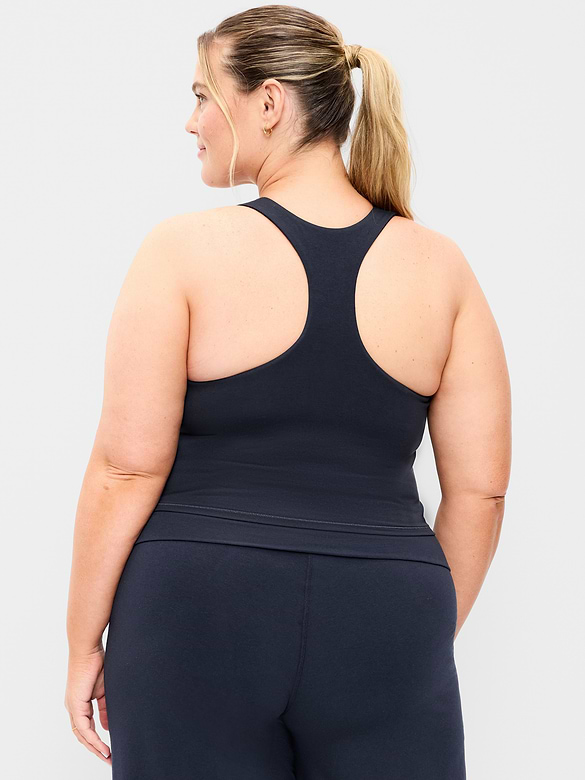 Old Navy Light Support PowerChill High-Neck Racerback Sports Bra — photo 9
