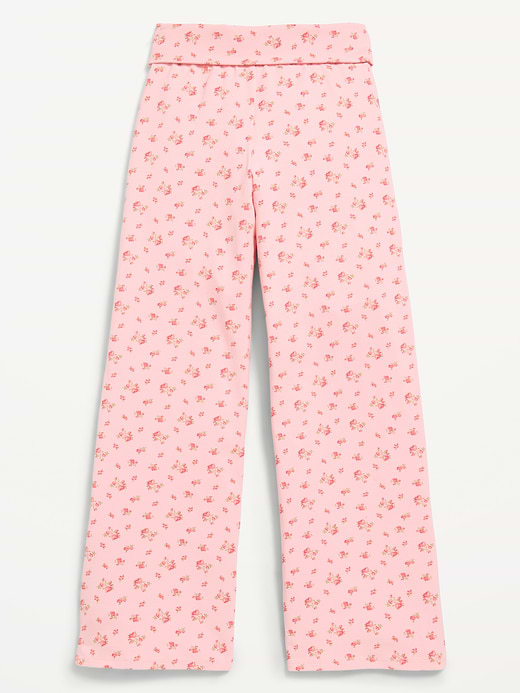 Old Navy Foldover Jersey Knit Wide-Leg Pants for Girls — photo 6