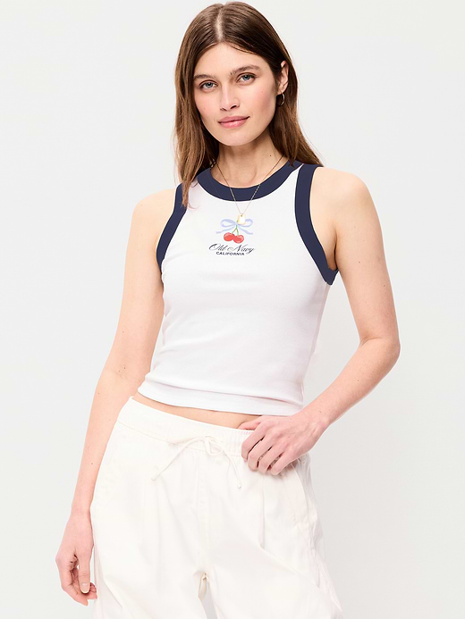 Old Navy Crop Ribbed Tank Top — photo 1