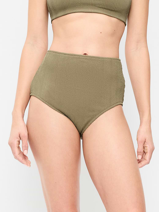 Old Navy High-Waisted Ribbed Bikini Swim Bottoms