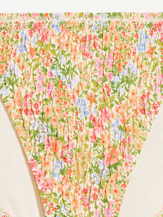 Old Navy Mid-Rise Textured String Bikini Swim Bottoms — photo 9