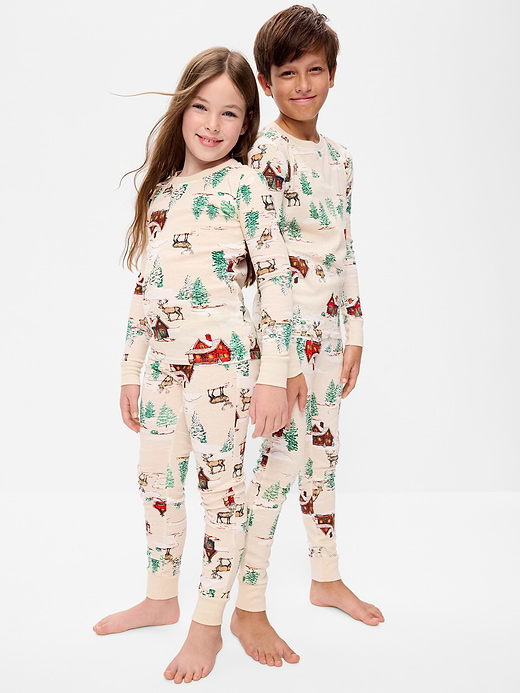 Old Navy Gender-Neutral Printed Snug-Fit Pajama Set for Kids — photo 1