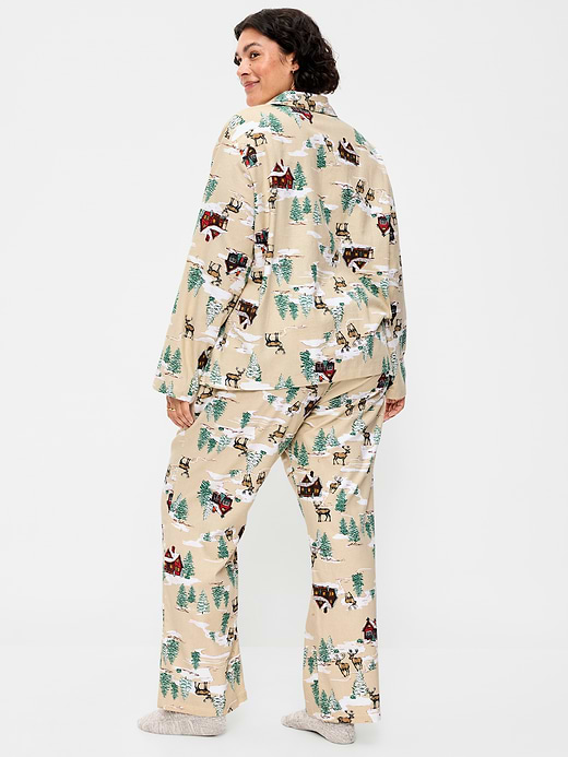 Old Navy Printed Flannel Pajama Pant Set for Women — photo 8