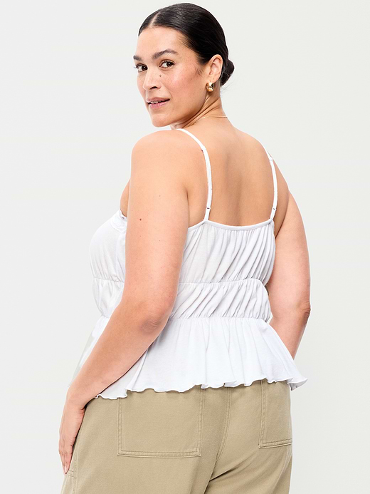 Old Navy Lace-Trim Smocked-Waist Tank Top — photo 10
