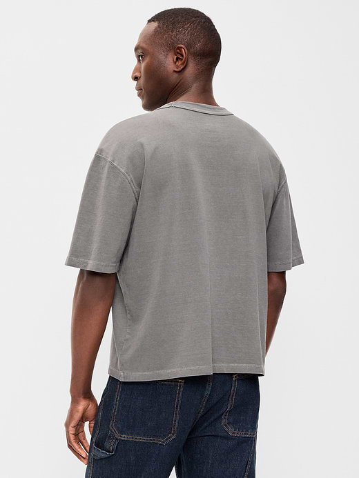 Old Navy Garment-Dyed Heavyweight Cropped T-Shirt — photo 3