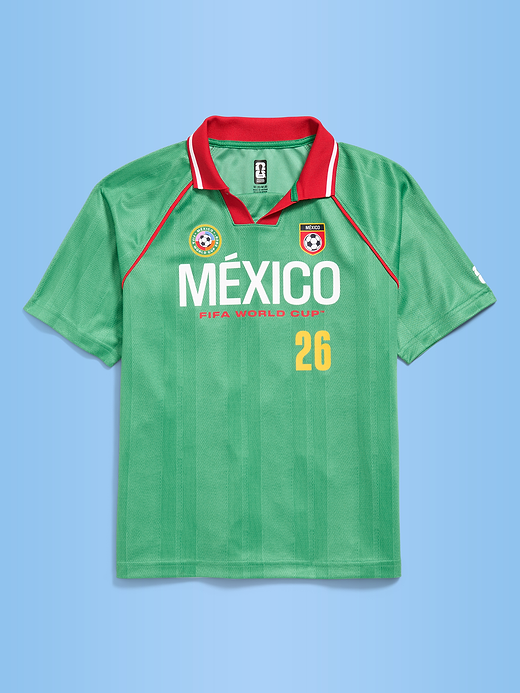 Old Navy FIFA World Cup 26™ Argentina Lifestyle Collared Jersey T-Shirt for Kids — photo 3