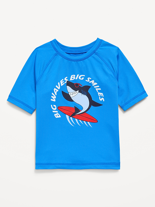 Old Navy Short-Sleeve Graphic Rashguard Swim Top for Toddler Boys — photo 1