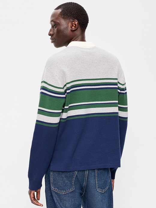 Old Navy Long-Sleeve Rugby Polo Sweater — photo 3