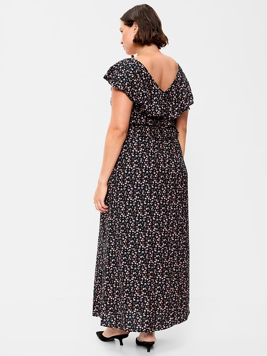 Old Navy Flutter-Sleeve Crepe Maxi Dress — photo 8