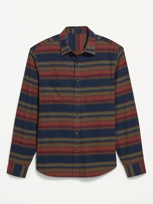 Old Navy Relaxed Long-Sleeve Flannel Pocket Shirt — photo 5