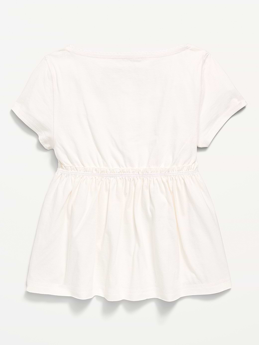 Old Navy Short-Sleeve Henley Top for Girls — photo 3