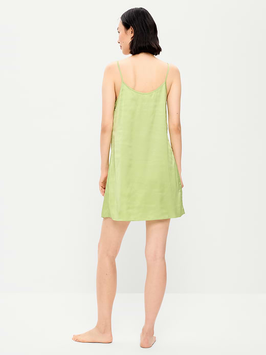 Old Navy Satin Lace-Trim Sleep Dress — photo 3
