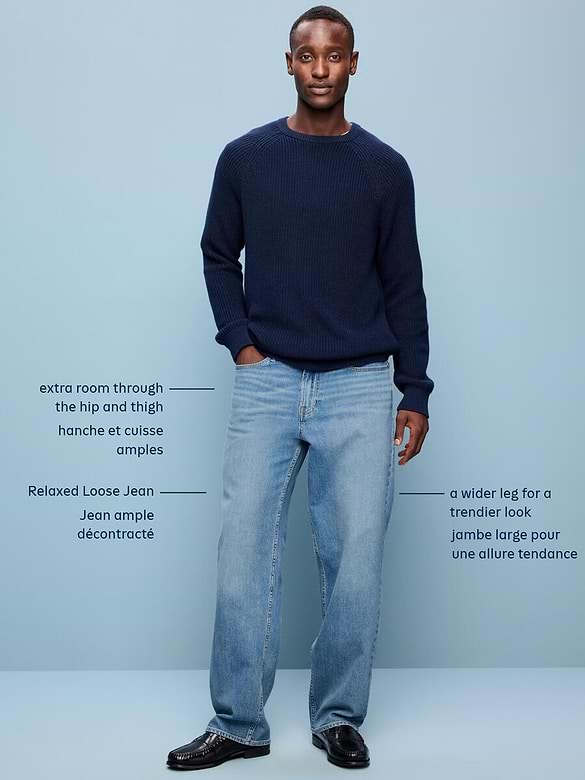 Old Navy Relaxed Loose Built-In Flex Jeans — photo 7