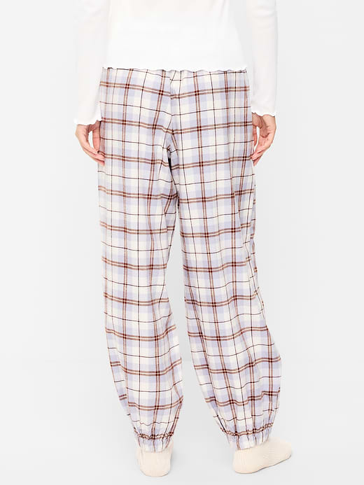 Old Navy Cinched Flannel Balloon Pants — photo 3