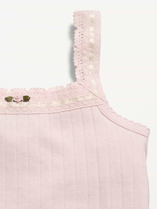 Old Navy Fitted Printed Henley Tank Top for Girls — photo 5