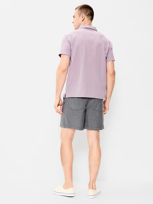Old Navy 90s Loose Linen-Blend Shorts -- 5-inch inseam — photo 4