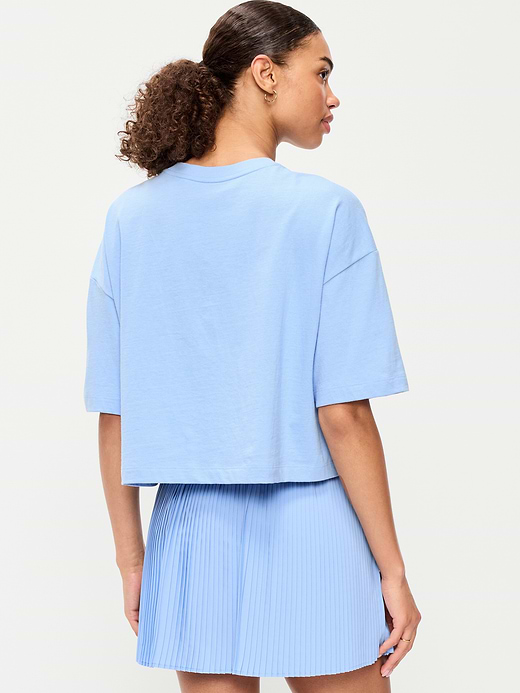 Old Navy Vintage Crew-Neck Oversized Crop Graphic T-Shirt — photo 3