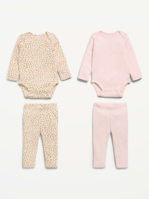 Old Navy Long-Sleeve Bodysuit and Leggings 4-Piece for Baby — photo 3