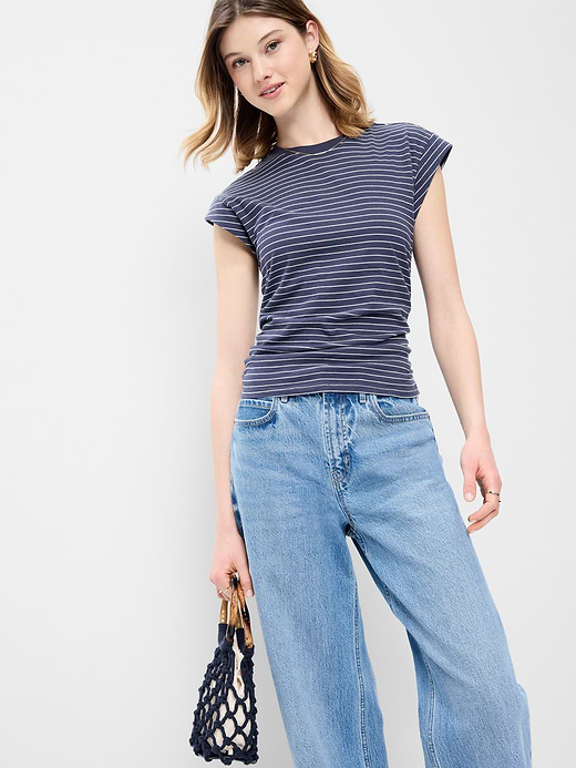Old Navy Cap-Sleeve Cinch-Waist Top — photo 4