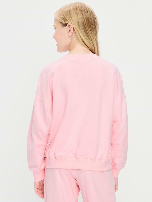 Old Navy Favorite Fleece Oversized Tunic Sweatshirt for Girls — photo 3