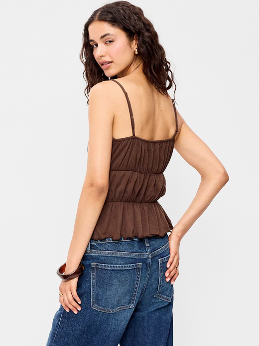 Old Navy Lace-Trim Smocked-Waist Tank Top — photo 3