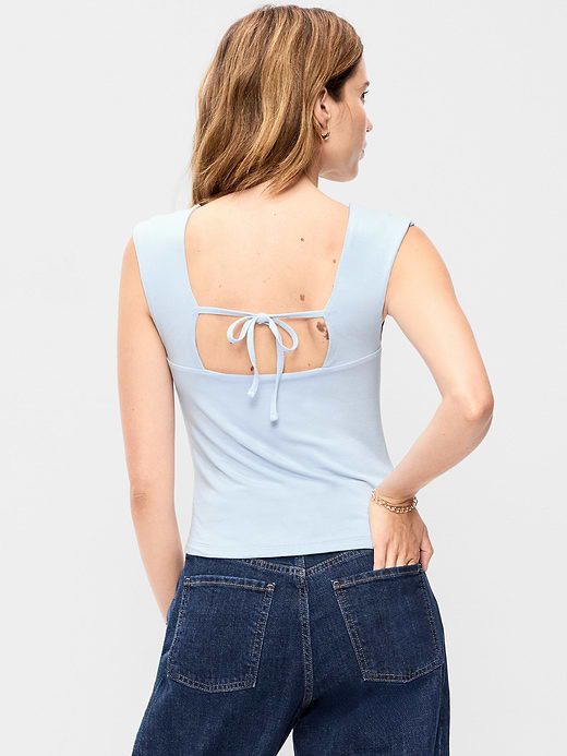 Old Navy Cap-Sleeve Tie-Back Top — photo 3