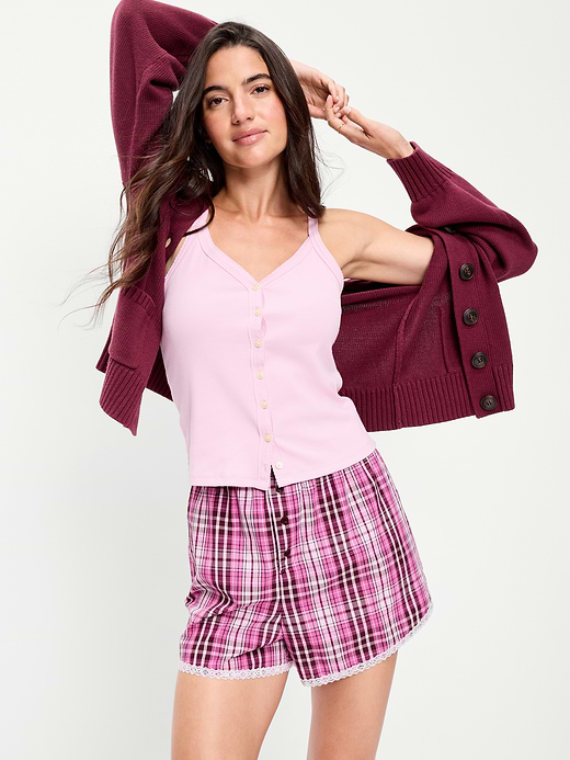 Old Navy Classic Poplin Boxer Pajama Shorts — photo 4