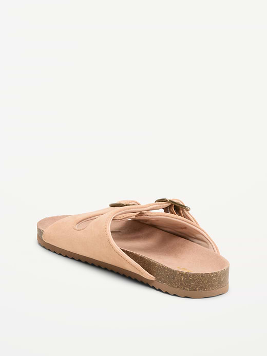 Old Navy Faux-Suede Double-Strap Slide Sandals for Girls — photo 5