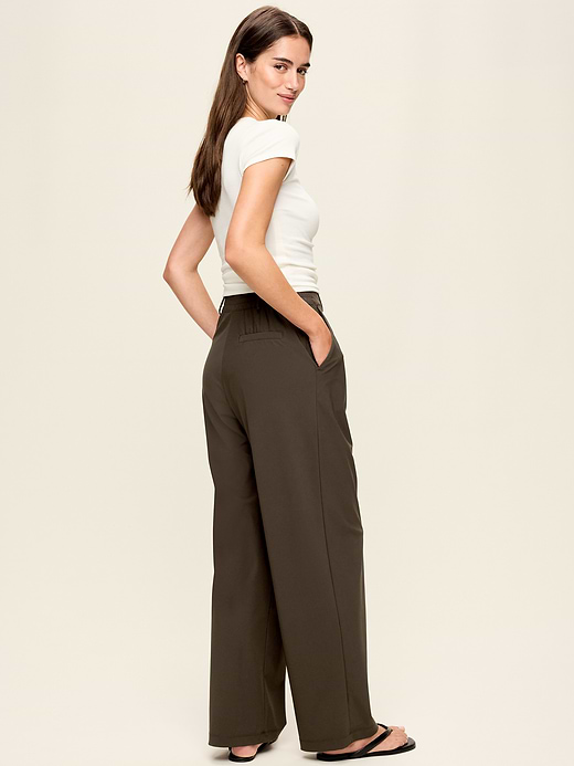 Old Navy High-Waisted SleekTech Trouser Pants — photo 4