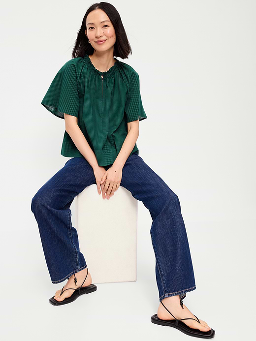 Old Navy Loose Short-Sleeve Striped Top — photo 4