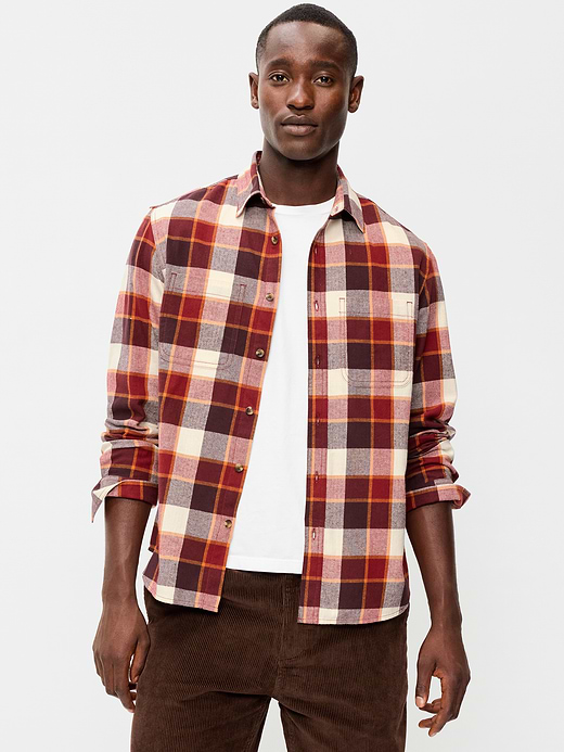 Old Navy Relaxed Long-Sleeve Flannel Pocket Shirt — photo 1