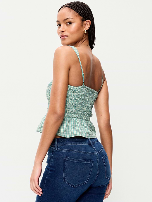Old Navy Smocked Peplum Tank Top — photo 3