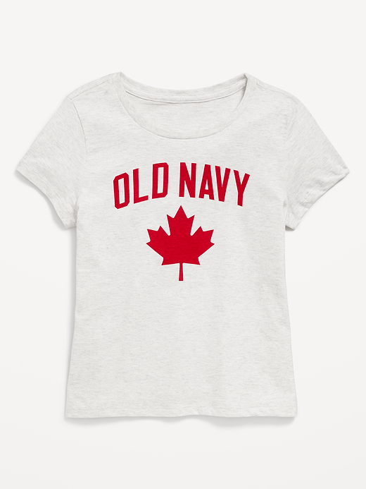 Old Navy Short-Sleeve Canada Logo-Graphic T-Shirt for Girls — photo 1