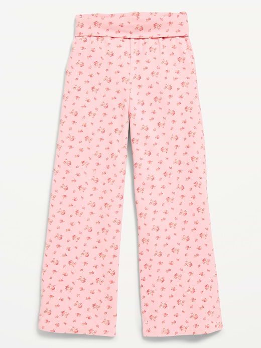 Old Navy Foldover Jersey Knit Wide-Leg Pants for Girls — photo 5