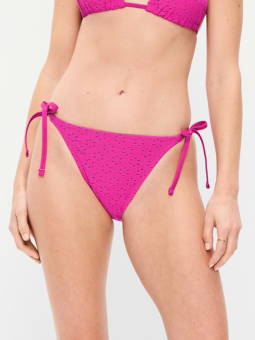 Old Navy Eyelet String Bikini Swim Bottoms — photo 1