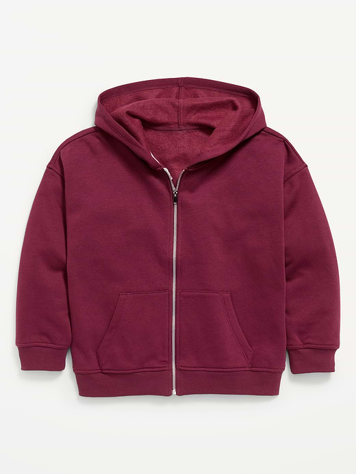 Old Navy Oversized Fleece Full-Zip Hoodie for Girls — photo 1