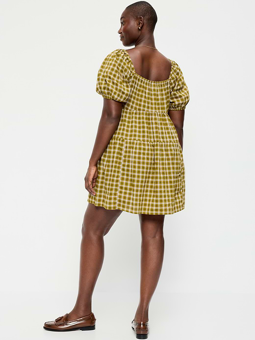Old Navy Puff-Sleeve Smocked Mini Swing Dress — photo 8