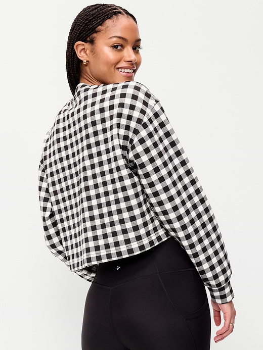 Old Navy Dynamic Fleece Oversized Crop Sweatshirt — photo 3
