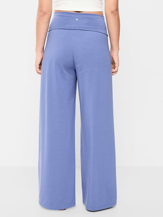 Old Navy High-Waisted PowerChill Fold-Over Wide-Leg Pants — photo 5
