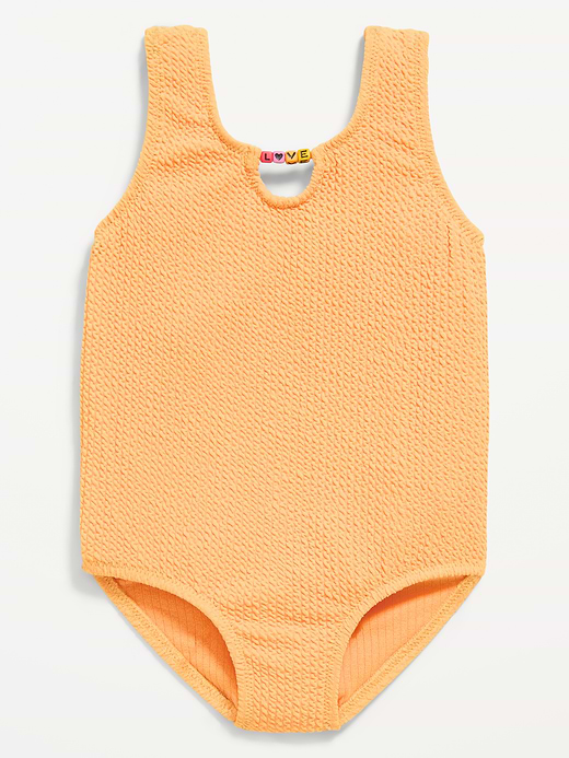 Old Navy Textured Beaded One-Piece Swimsuit for Toddler Girls — photo 1