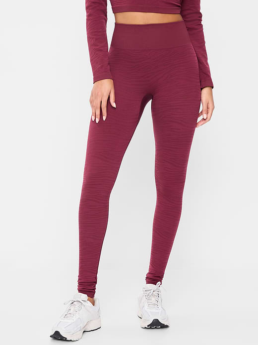 Old Navy High-Waisted Seamless Jacquard Leggings