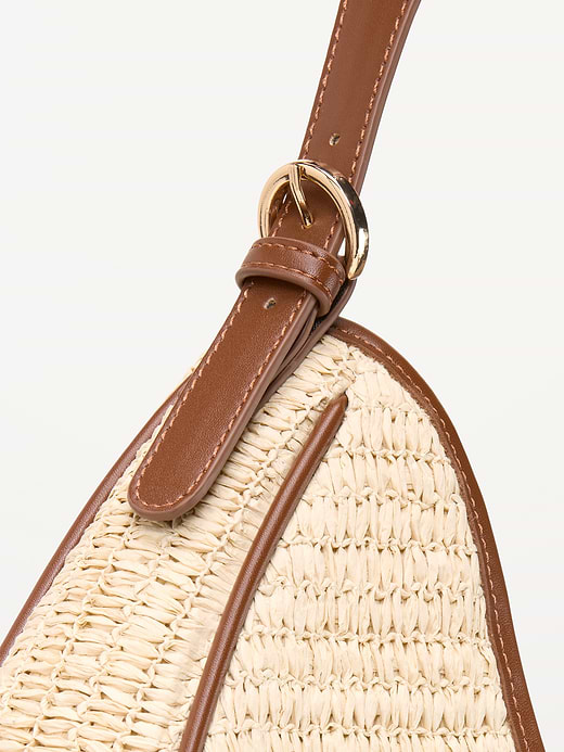 Old Navy Oversized Raffia Hobo Bag — photo 6