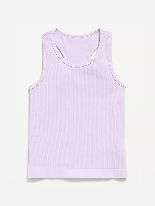 Old Navy Fitted Seamless Ribbed Racerback Performance Top for Girls — photo 4