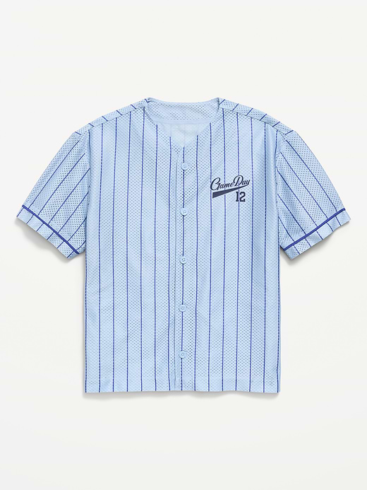 Old Navy Oversized Mesh Baseball Shirt for Boys — photo 1