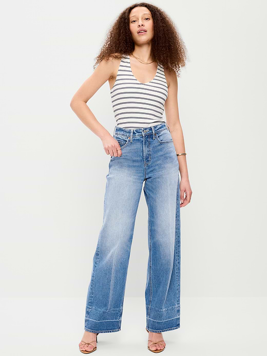 Old Navy Extra High-Waisted Wide-Leg Jeans — photo 8