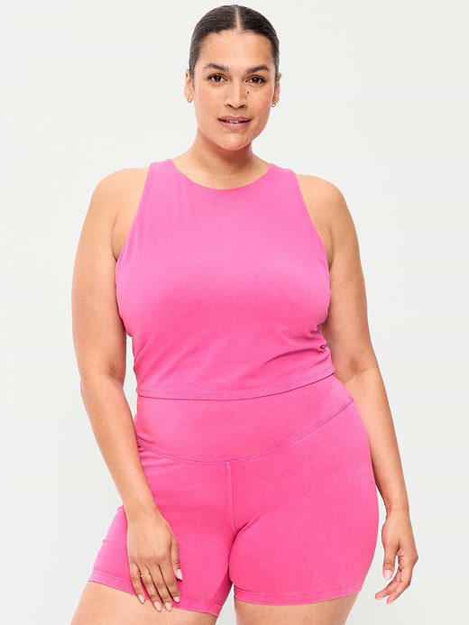 Old Navy Light Support PowerChill High-Neck Racerback Sports Bra — photo 8